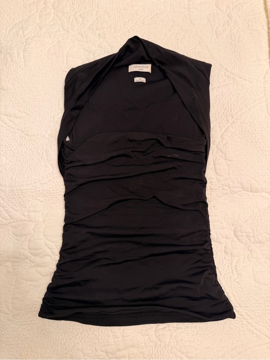 Aritzia Tops - Aritzia Contour Black Ruched Halter Camisole